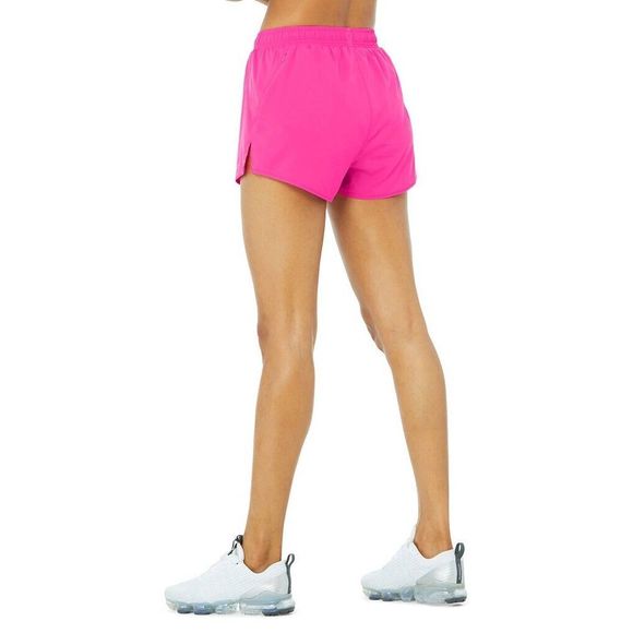 ALO NEON PINK STRIDE RUNNING SHORTS SZ XS/S - Picture 3 of 8
